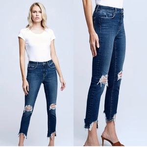 L'Agence High Line Jeans Vintage Destruct Size: 25
